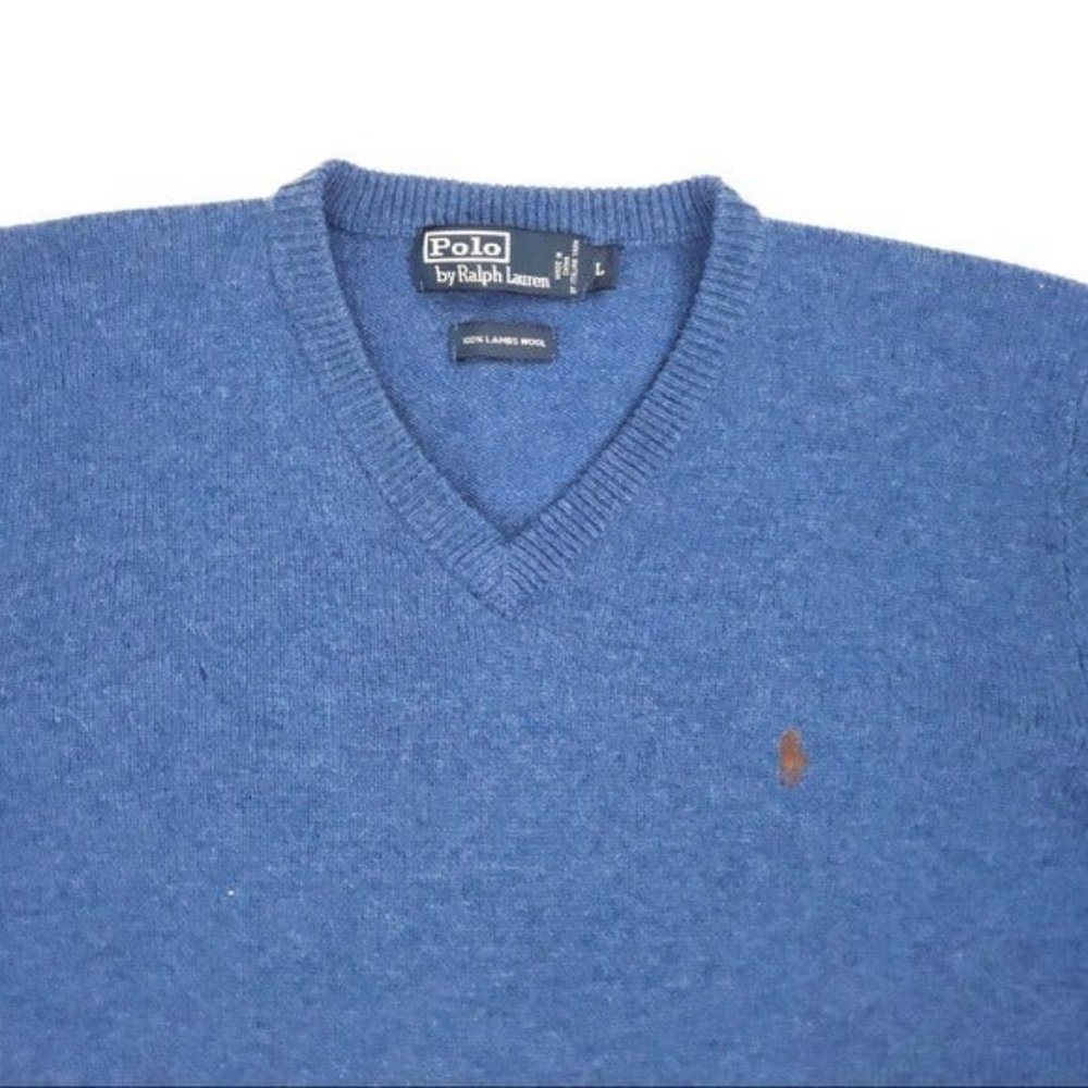 Ralph Lauren Polo V Neck Pullover Sweater - Picture 4 of 9